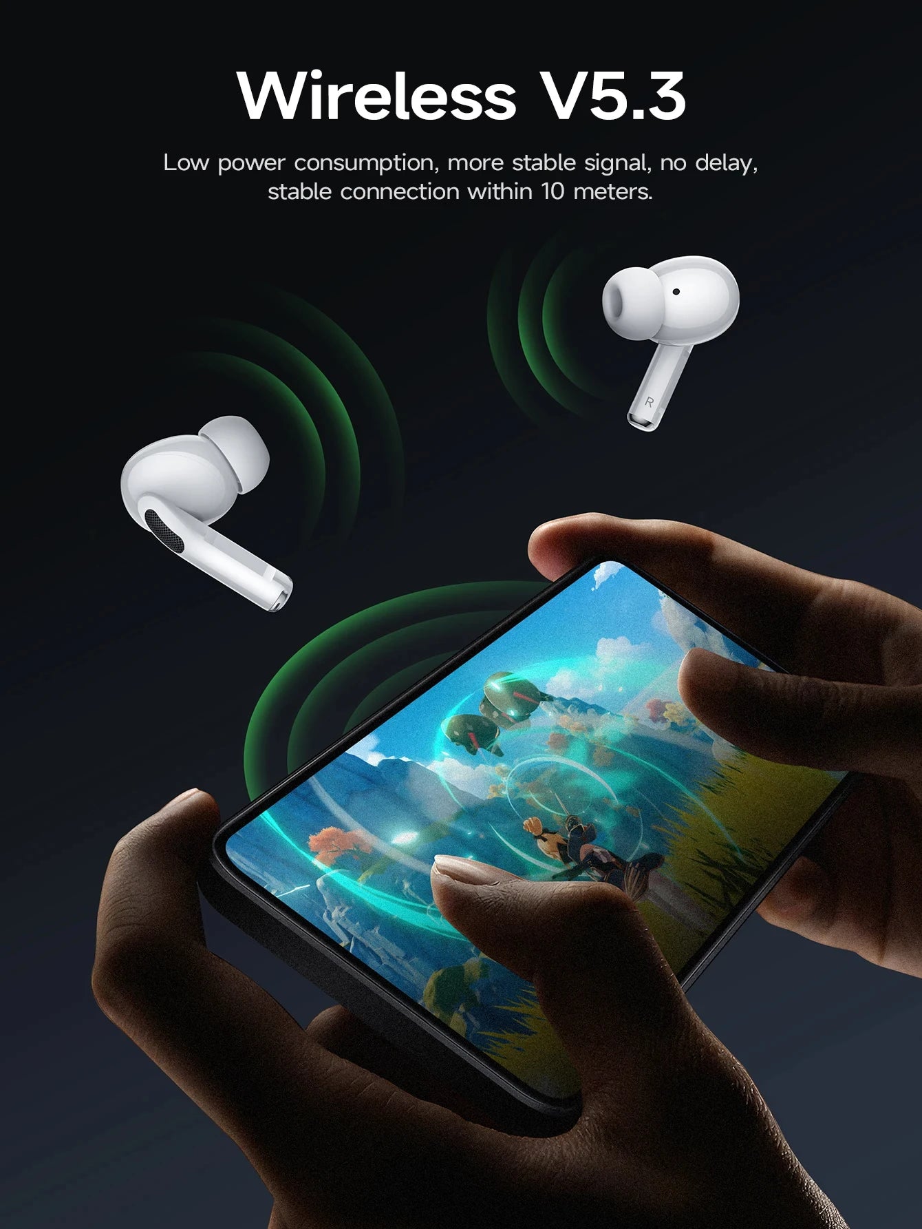 ANC Air pro bluetooth earphones Active Noise Reduction