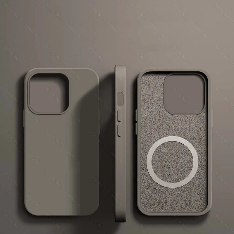 For Magsafe Liquid Silicone Magnetic Case For iPhone