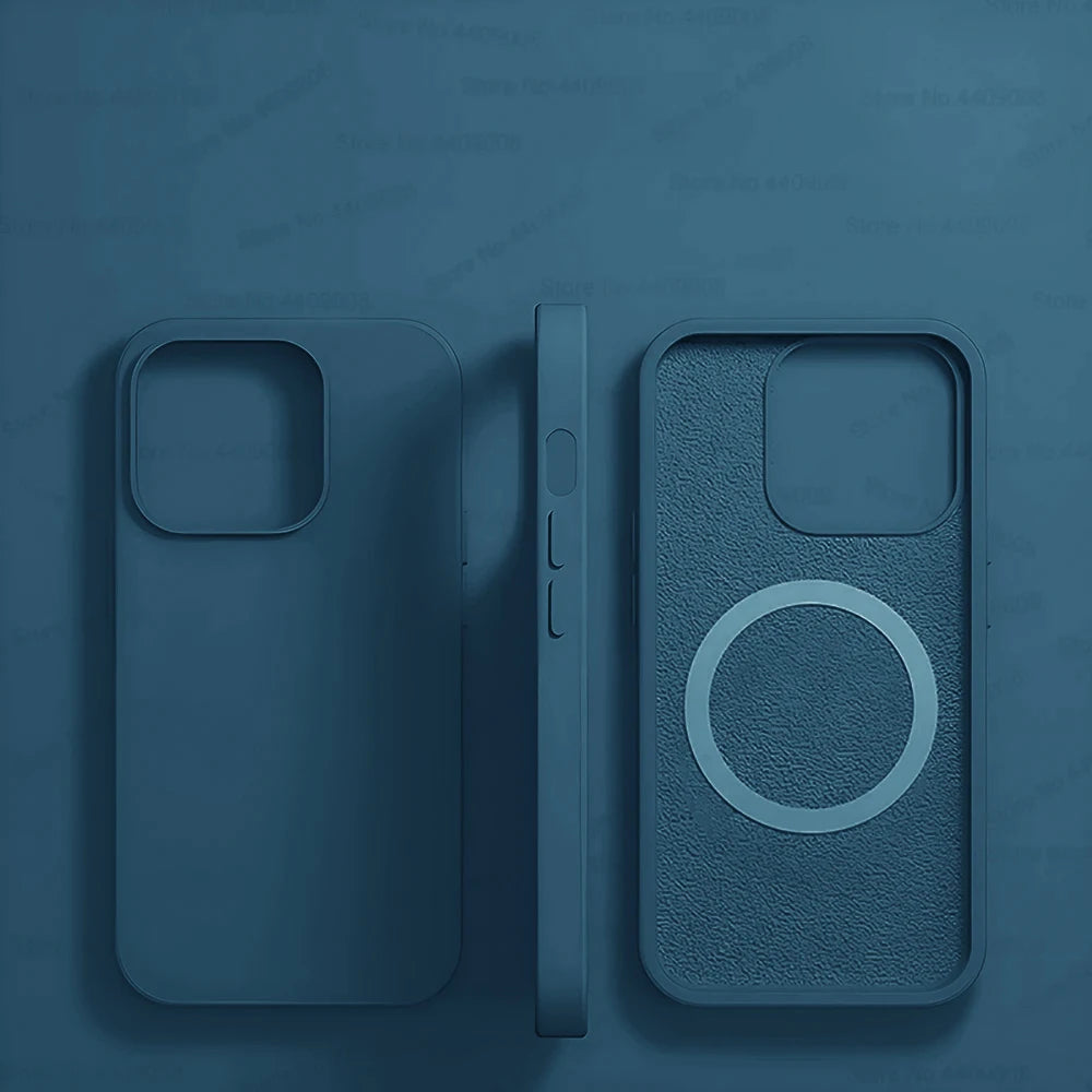 For Magsafe Liquid Silicone Magnetic Case For iPhone