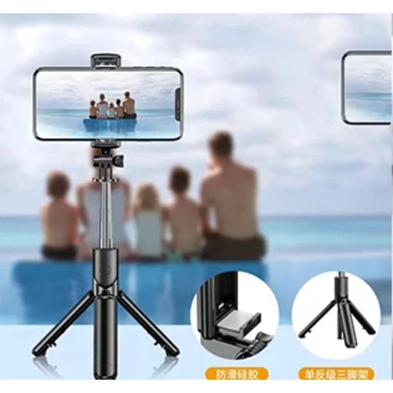 Bluetooth wireless selfie stick mini tripod extendable