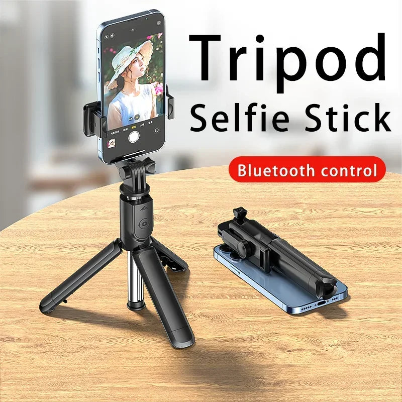 Bluetooth wireless selfie stick mini tripod extendable