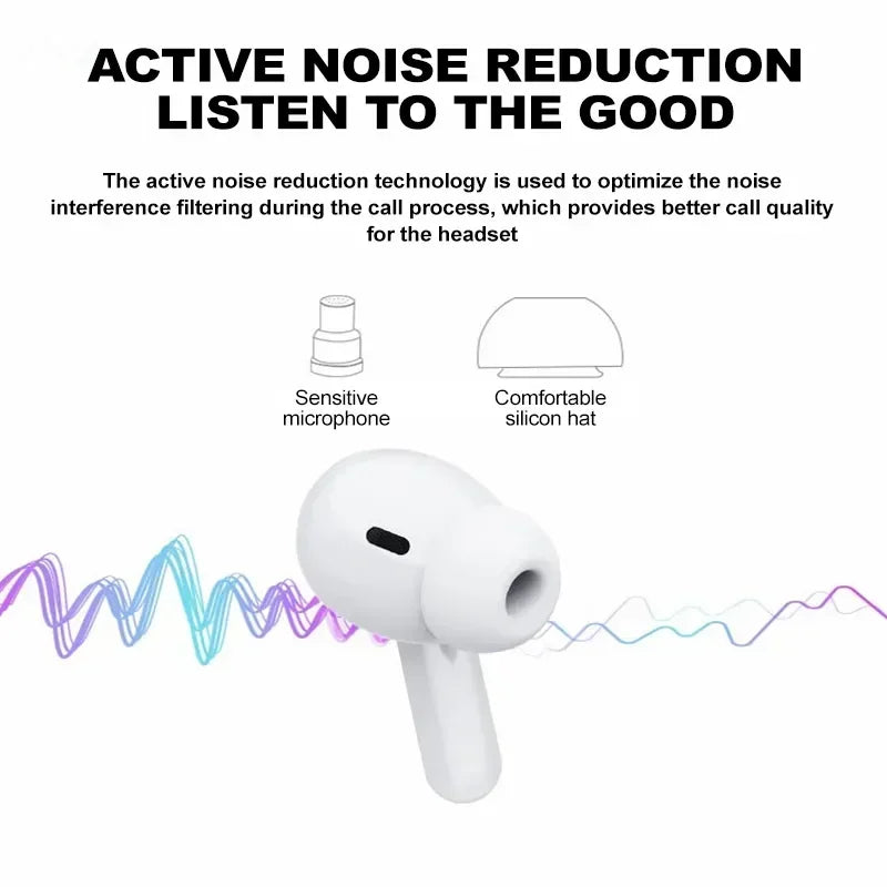 TWS Wireless Earphone Hifi Bass Sound Noise Cancelling