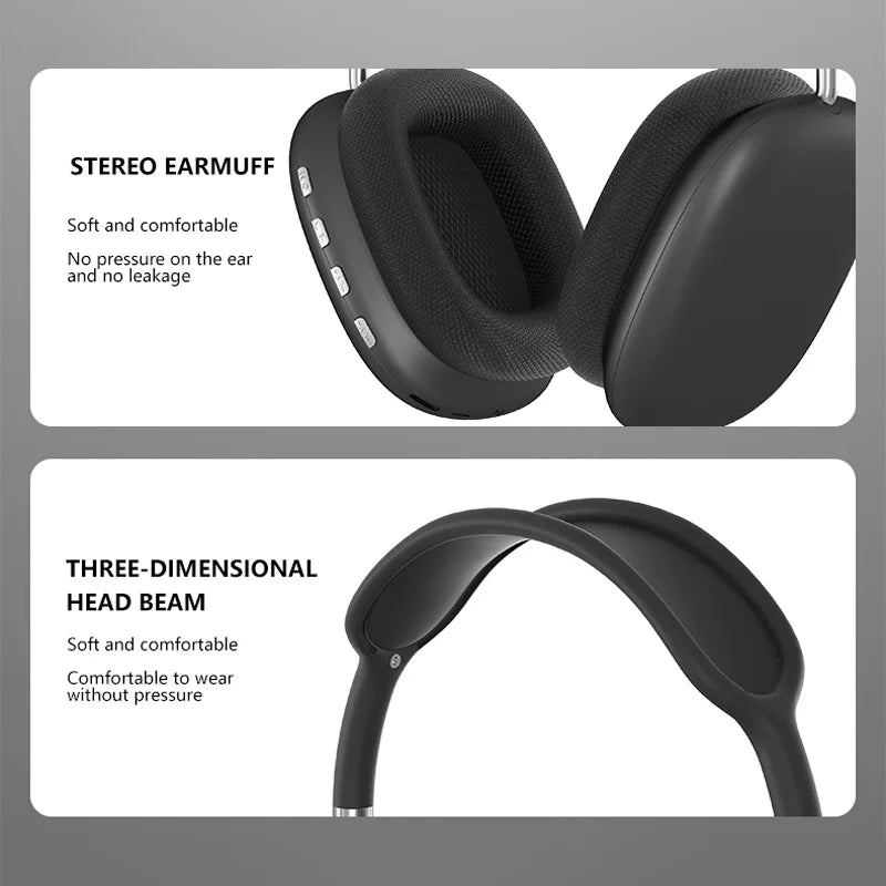 New P9 Wireless Bluetooth Headphones Noise Cancelling