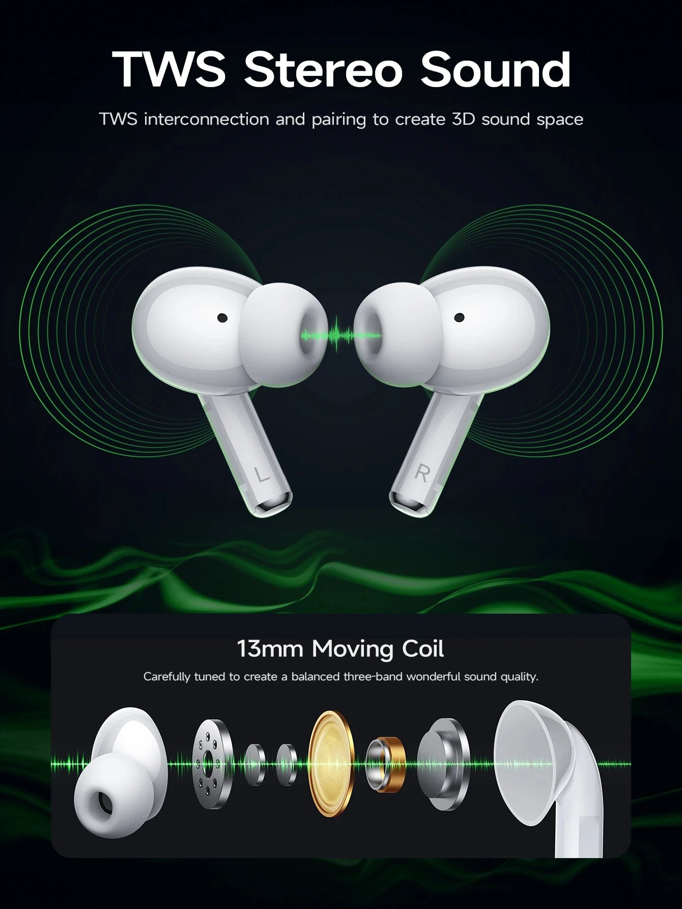 ANC Air pro bluetooth earphones Active Noise Reduction