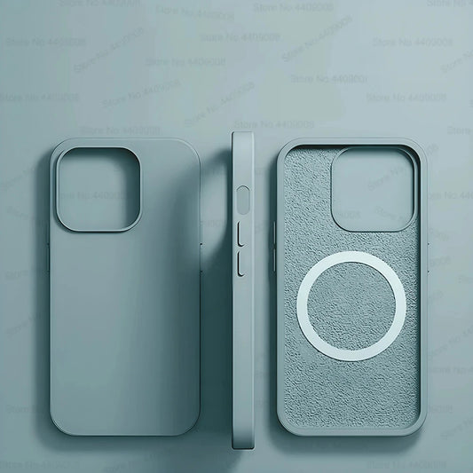 For Magsafe Liquid Silicone Magnetic Case For iPhone