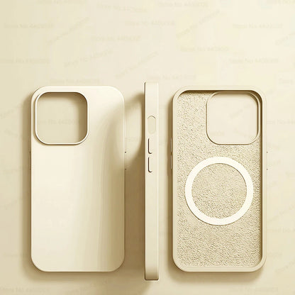 For Magsafe Liquid Silicone Magnetic Case For iPhone