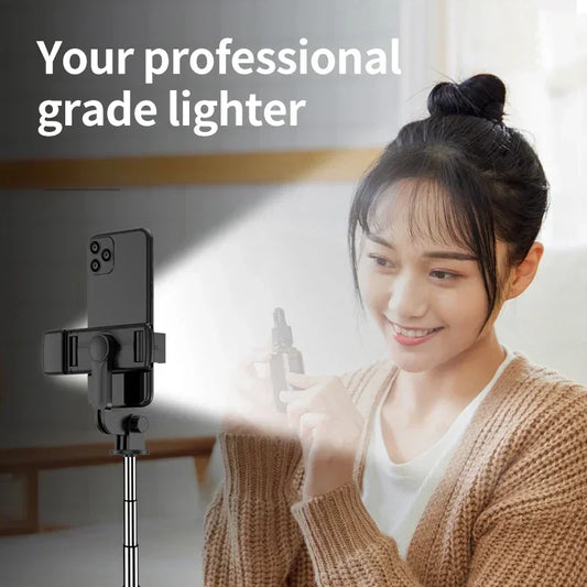 Bluetooth wireless selfie stick mini tripod extendable