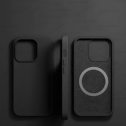 For Magsafe Liquid Silicone Magnetic Case For iPhone