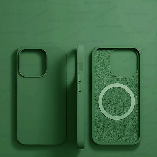 For Magsafe Liquid Silicone Magnetic Case For iPhone